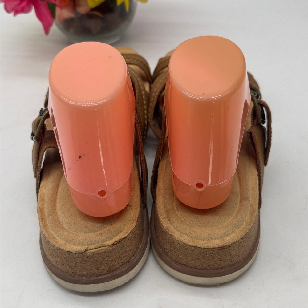 Clarks Women’s Brown Strappy Comfort Sandals Size 12 MCS9992P - Picture 3 of 7